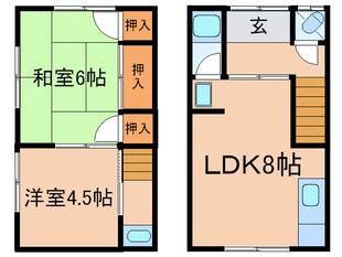 吉川貸家の物件間取画像